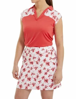 Floral Print Knit Skort - Kjolar|FootJoy New