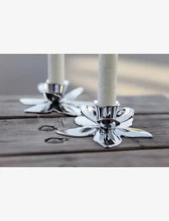 Flower Art Deco Candlestick - - Dekoration|Kunstindustrien Discount