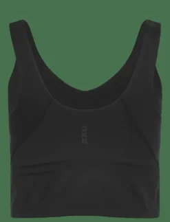 2XU FLUID LONGLINE BRA - Sport BH:ar BLACK/BLACK Sale