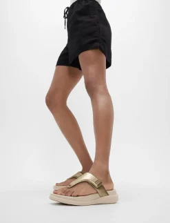 F-MODE GO ADJUSTABLE FLATFORM TOE-POST SANDALS - Platta mules|FitFlop Sale