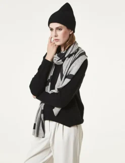 Davida Cashmere Fold Rib Cap - Mössor BLACK