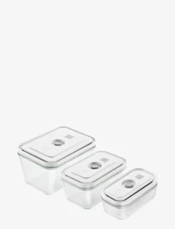 Zwilling Fresh & Save, Vakuum box set S/M/L Grå Glas - Köksförvaring GREY New