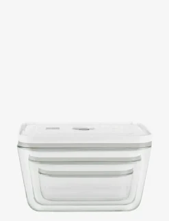 Zwilling Fresh & Save, Vakuum box set S/M/L Grå Glas - Köksförvaring GREY New
