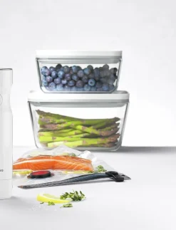 Fresh & Save, Vakuum start set Glas Vit 7-delar - Vakuumpump|Zwilling Best