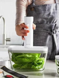 Fresh & Save, Vakuum start set Glas Vit 7-delar - Vakuumpump|Zwilling Best