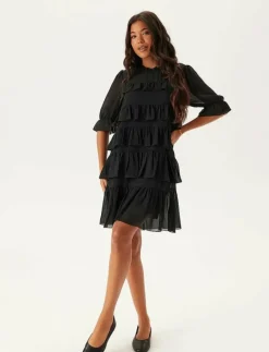 Frill Short Dress - Korta klänningar|Bubbleroom