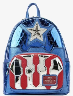 Funko ! Loungefly Mini Backpack 2 SHINE CAPTAIN AME - Ryggsäckar MULTI COLOUR New