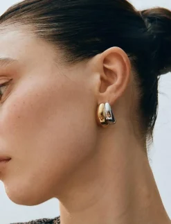 Edblad Furo Duo Creoles Mixed - Hoops GOLD Clearance