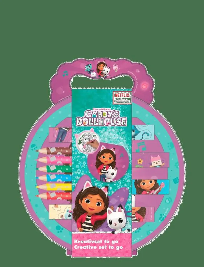 Gabby's Dollhouse colouring case to go - Färgpennor|Undercover