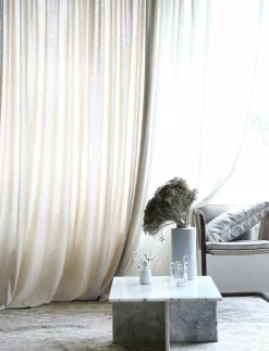 Mimou Gardin Studio dubbel bredd - Gardinlängd NATURAL/WHITE Outlet