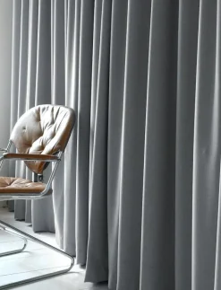 Mimou Gardin Wales enkel bredd - Gardinlängd GREY New