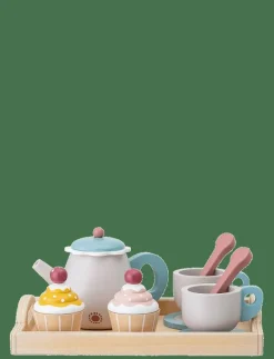 Bloomingville Gentrim Play Set, Food, Grey, Plywood Set of 8 - Leksakskök & Tillbehör MULTI Outlet