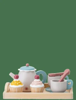 Bloomingville Gentrim Play Set, Food, Grey, Plywood Set of 8 - Leksakskök & Tillbehör MULTI Outlet