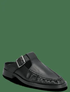 MIISTA Gianna Buckled Mules - Mules med klack BLACK Outlet