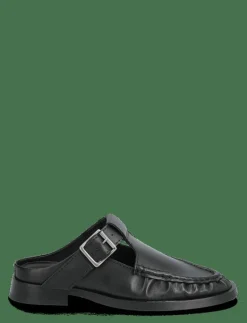 MIISTA Gianna Buckled Mules - Mules med klack BLACK Outlet