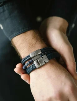 Steel & Barnett Gift Series - Triple - Armband BLUE Sale