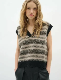 InWear GilliaIW Vest - Stickade västar MIX COLOUR FAIRISLE Hot