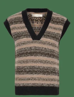 InWear GilliaIW Vest - Stickade västar MIX COLOUR FAIRISLE Hot