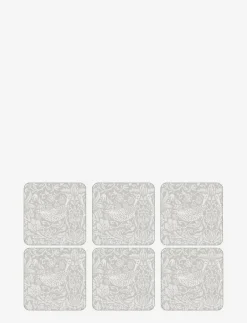 Glasunderlägg Pure Strawberry Thief 6-p - Serveringstillbehör|Morris & Co Hot