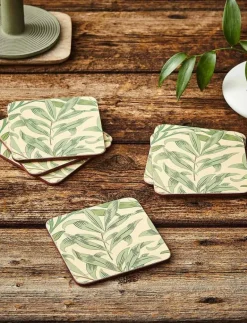 Morris & Co Glasunderlägg Willow Bough 6-p - Serveringstillbehör GREEN Best