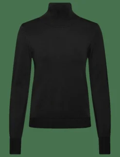Filippa K Glossy Knit Turtleneck Sweater - Polotröjor BLACK Discount