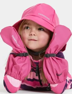 Didriksons GLOVE KIDS 5 - Regnvantar SWEET PINK