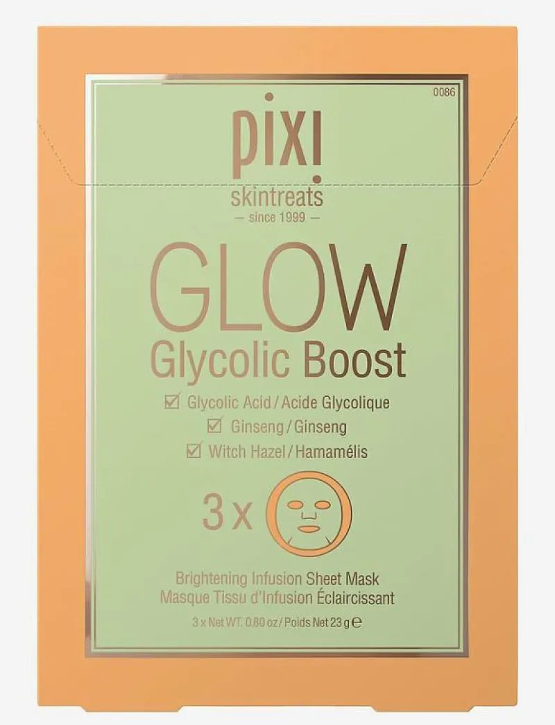Pixi Glow Glycolic Boost (Sheet Masks) - Ansiktsvård Best