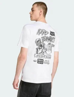 adidas Originals GRAPHIC LO SS T - T-shirts WHITE Best