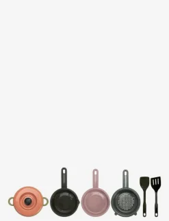 Dantoy GREEN BEAN POT-SIEVE-PAN 7 PCS - Tillbehör till leksakskök VARYING Clearance