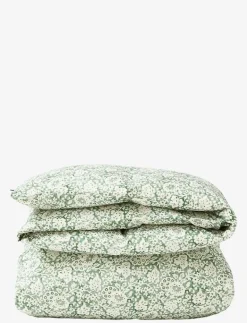 Green Floral Printed Cotton Sateen Bed Set - Påslakanset|Lexington Home Online