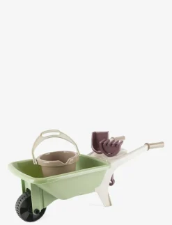 Dantoy garden wheelbarrow set -plastic wheels - Trädgårdsredskap GREEN Clearance