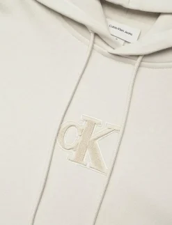 Calvin Klein Jeans 350GSM FLEECE GIFT GIVING HOODIE - Hoodies CHALK Sale