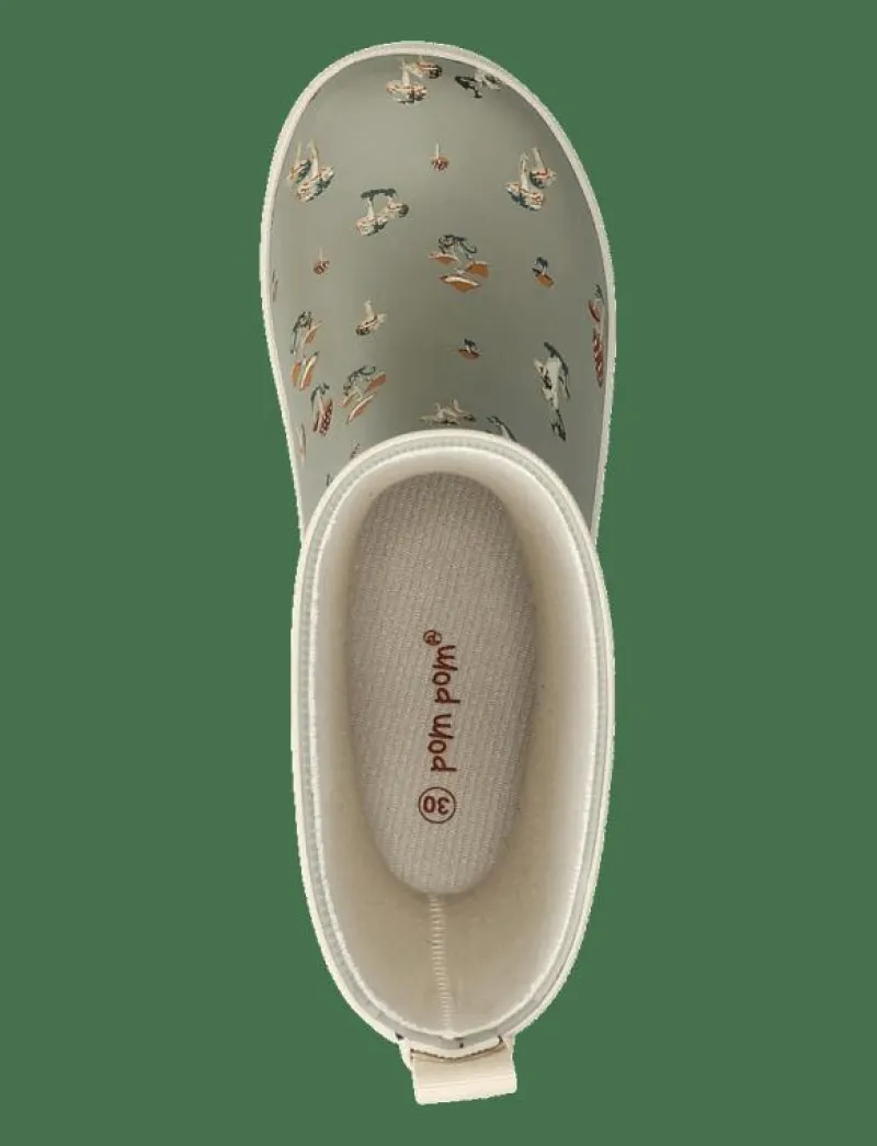 GumBoots AOP - Fodrade Gummistövlar|Pom Pom Online