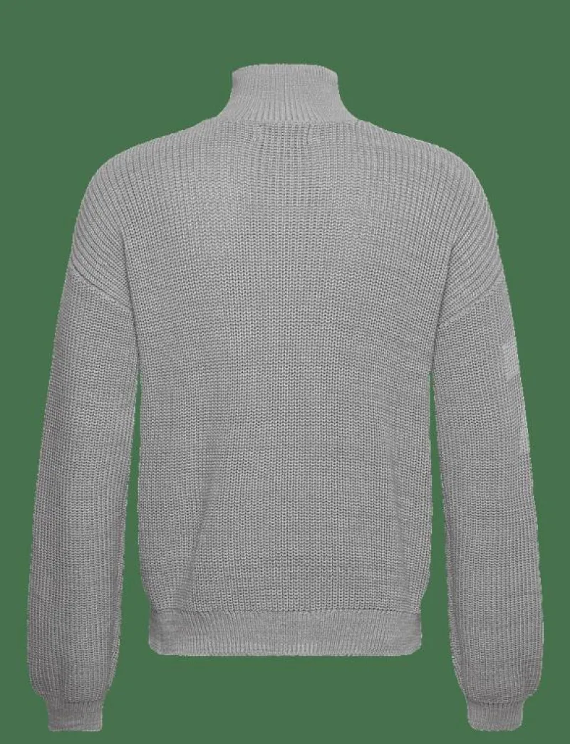 7 DAYS Active Half Patent Knit - Stickat 016 GREY MELANGE Sale