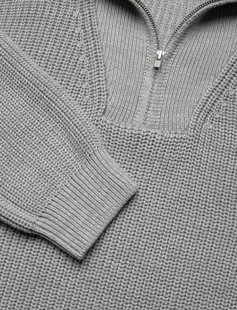 7 DAYS Active Half Patent Knit - Stickat 016 GREY MELANGE Sale