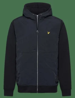 Half Raglan Hybrid Hoodie - Hoodies|Lyle & Scott