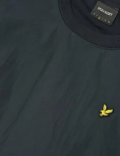 Lyle & Scott Half Raglan Hybrid Sweatshirt - Sweatshirts Z271 DARK NAVY