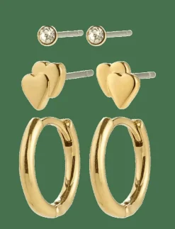 HALO gift set earrings 3-in-1 set - Studs örhängen|Pilgrim Online