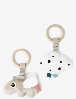 Done by Deer Hanging activity toy 2 pcs Happy clouds - Interaktiva leksaker SAND Online