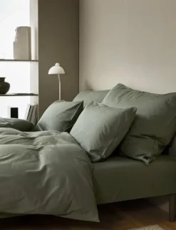 Høie of Scandinavia Harmoni Stonewashed sateen pillow case - Örngott MUTED GREEN Best