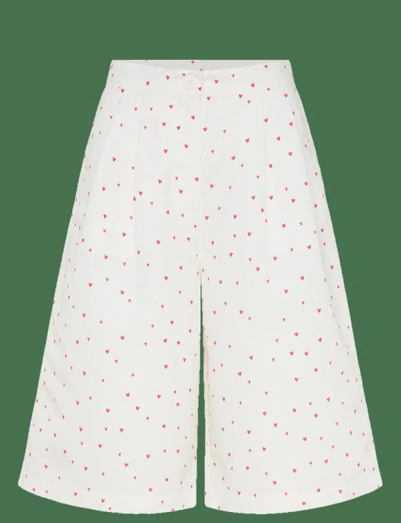 Heart Printed Shorts - Bermudashorts|Stella Nova Clearance