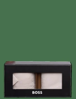BOSS H-SET TIE-PKT SQ-232 - Slipsar OPEN WHITE