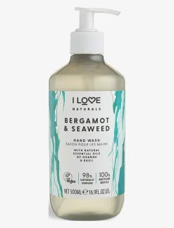 I LOVE Naturals Hand Wash Bergamot & Seaweed 500ml - Flytande tvål BERGAMOT & SEAWEED Discount