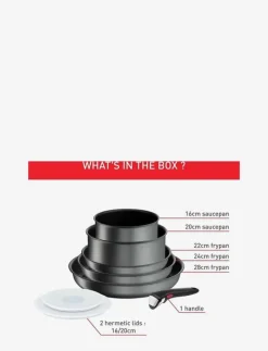 Ingenio Daily chef ON 8 pcs set - Grytset & Kastrullset|Tefal Hot