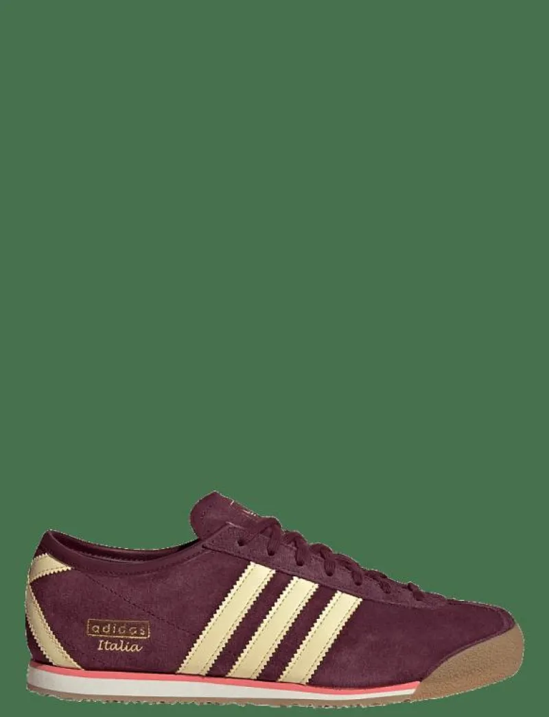adidas Originals ITALIA 70s W - Låga sneakers MAROON/ALMYEL/GOLDMT New