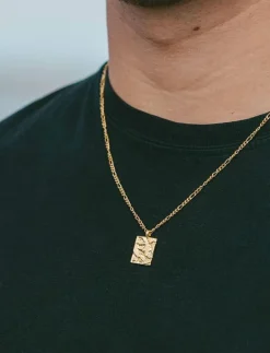 IX Rustic Square Pendant - Kedjehalsband|IX Studios New
