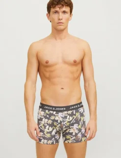 Jack & Jones JACABSTRACT TRUNKS 3 PACK SN - Boxershorts IRON GATE Sale