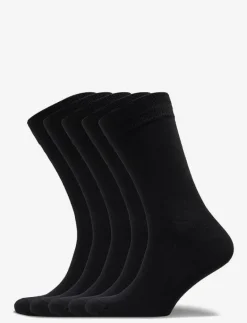 Jack & Jones JACBASIC BAMBOO SOCK 5 PACK NOOS - Vanliga strumpor BLACK Hot