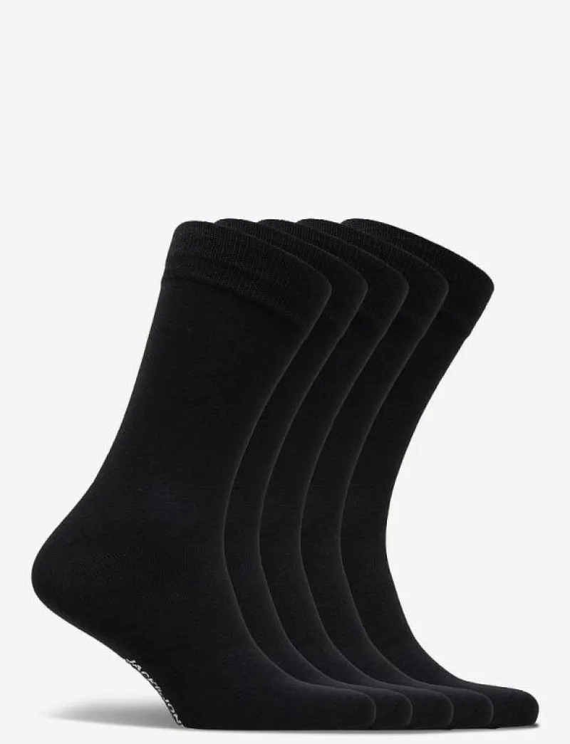 Jack & Jones JACBASIC BAMBOO SOCK 5 PACK NOOS - Vanliga strumpor BLACK Hot