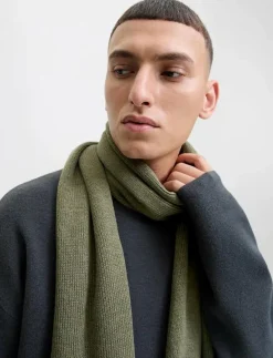 Jack & Jones JACDNA KNIT SCARF NOOS - Halsdukar DUSTY OLIVE Best